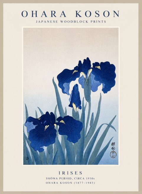 Ohara Koson Iris Es No1 - Póster