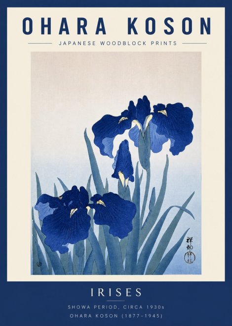 Ohara Koson Iris Es No2 - Póster