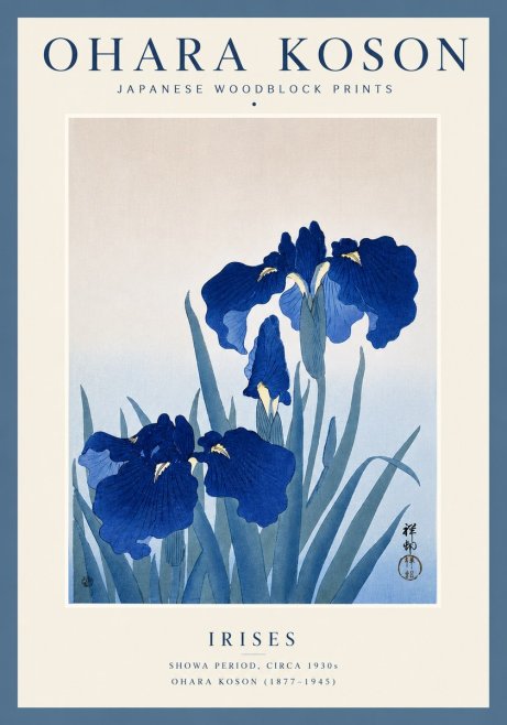 Ohara Koson Iris Es No3 - Póster