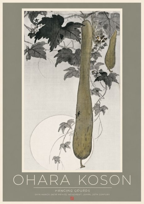 Ohara Koson Hanging Gourds No2 - Póster