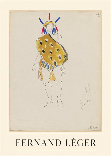 Fernand Léger Chef Indien No3 - Póster