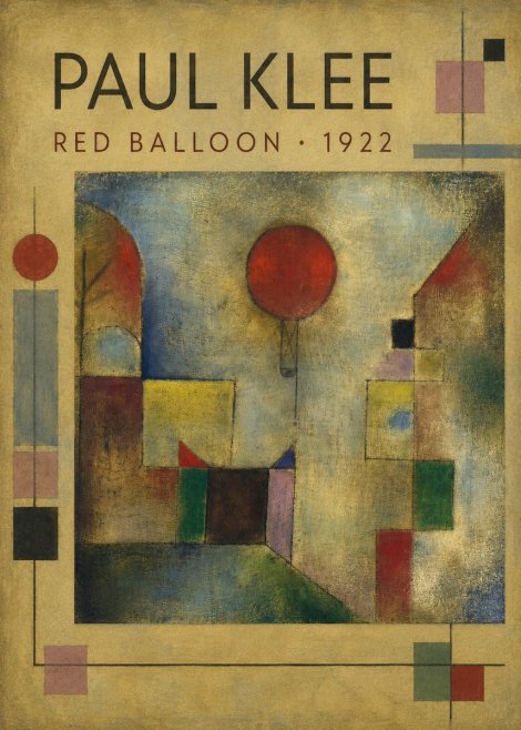 Paul Klee Red Balloon No1 - Póster
