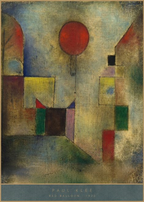 Paul Klee Red Balloon No4 - Póster