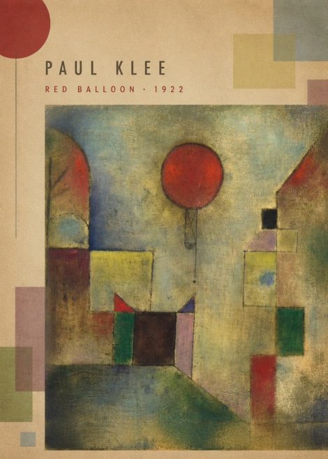 Paul Klee Red Balloon No5 - Póster