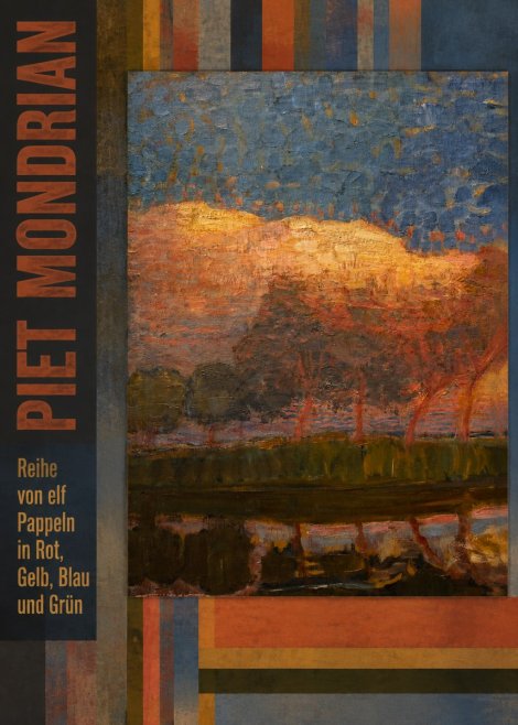 Piet Mondrian Reihe Von Elf Pappeln in Rot, Gelb, Blau Und Grün No3 - Póster