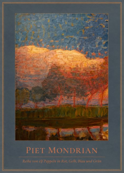 Piet Mondrian Reihe Von Elf Pappeln in Rot, Gelb, Blau Und Grün No4 - Póster