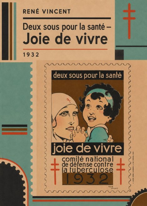René Vincent Deux Sous Pour La Santé - Joie De Vivre No4 - Póster