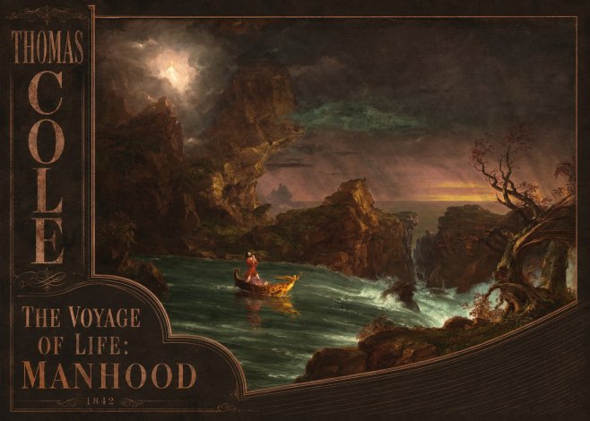Thomas Cole The Voyage of Life: Manhood I No2 - Póster