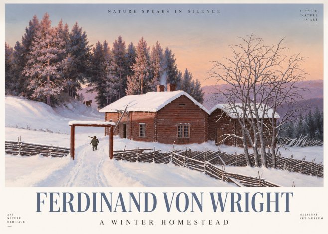 Ferdinand von Wright Winter at the Forest Edge No4 - Póster