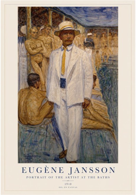 Eugène Jansson Portrait of the Artist at the Baths No1 - Póster
