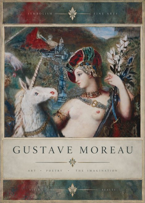 Gustave Moreau The Unicorns I No5 - Póster
