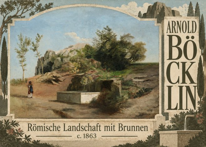 Arnold Böcklin Römische Landschaft Mit Brunnen No6 - Póster
