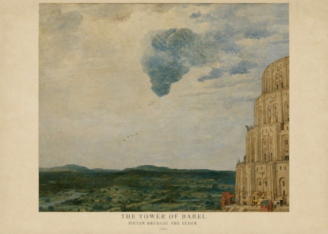 Pieter Bruegel The Tower of Babel VIII No6 - Póster
