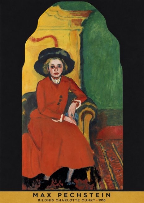 Max Pechstein Bildnis Charlotte Cuhrt No5 - Póster
