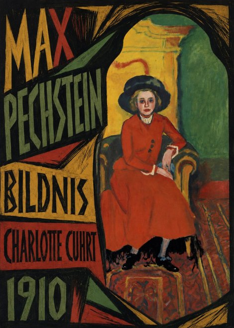 Max Pechstein Bildnis Charlotte Cuhrt No6 - Póster