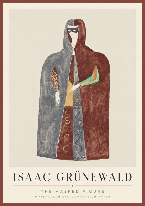 Isaac Grünewald The Masked Figure No1 - Póster