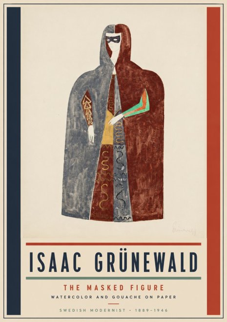 Isaac Grünewald The Masked Figure No5 - Póster