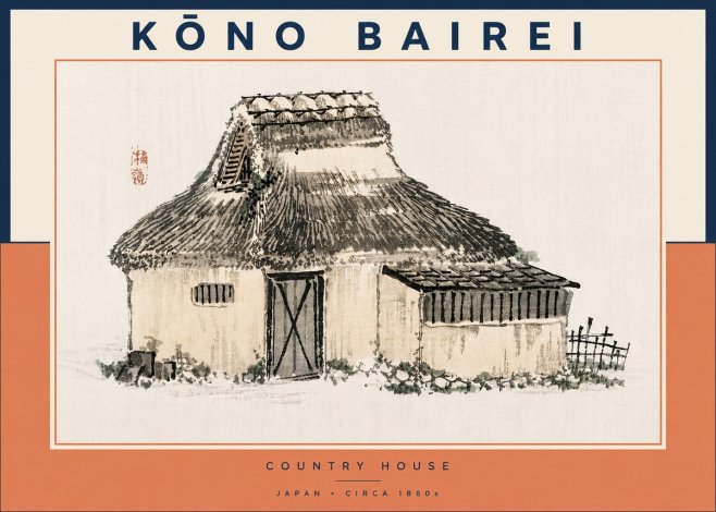 Kōno Bairei Country House No3 - Póster