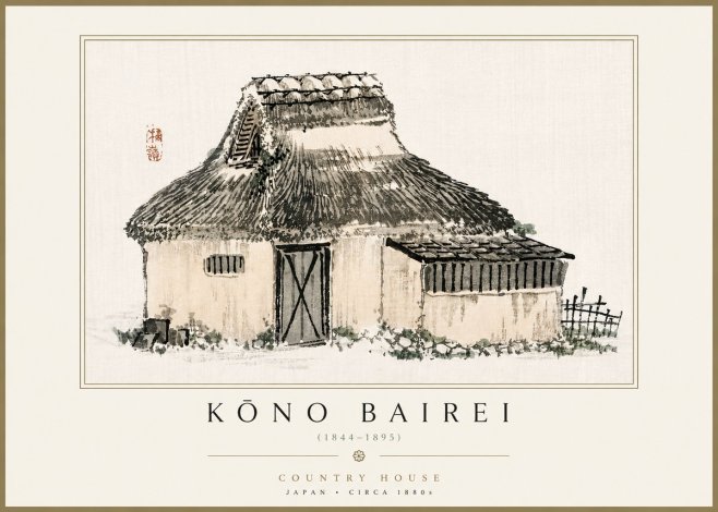Kōno Bairei Country House No4 - Póster