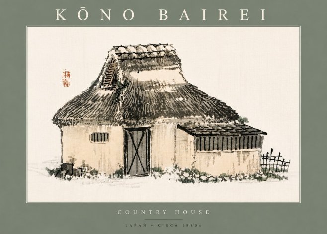 Kōno Bairei Country House No5 - Póster