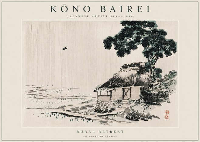Kōno Bairei Rural Retreat No2 - Póster
