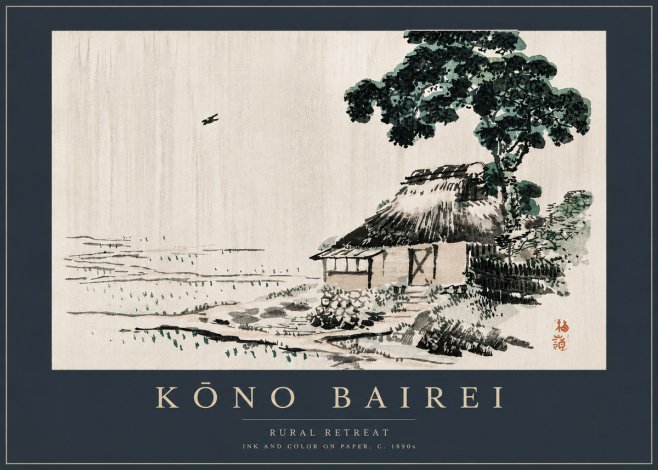 Kōno Bairei Rural Retreat No5 - Póster