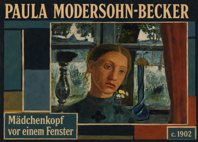 Paula Modersohn-Becker Mädchenkopf Vor Einem Fenster No6 - Póster