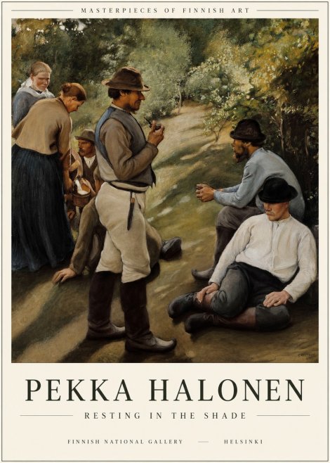 Pekka Halonen Resting in the Shade No1 - Póster