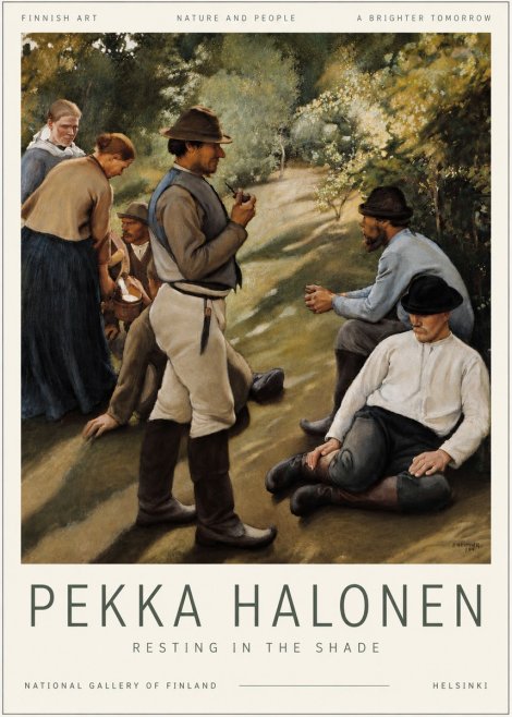 Pekka Halonen Resting in the Shade No6 - Póster