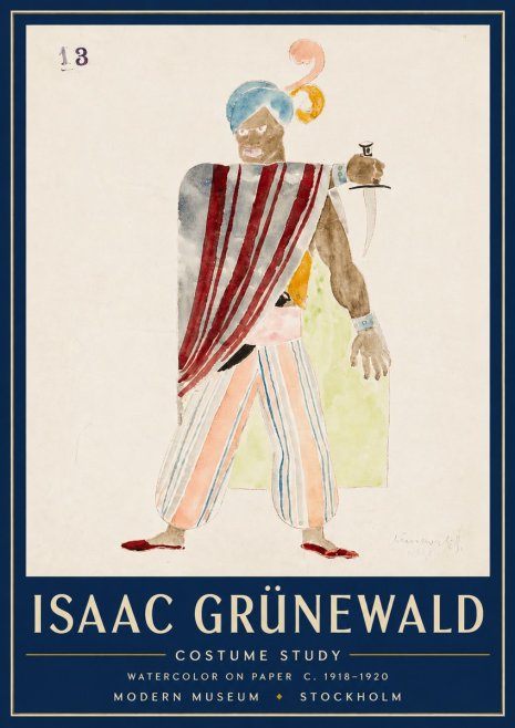 Isaac Grünewald Costume Study III No4 - Póster