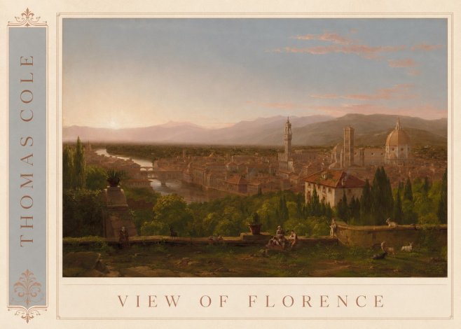 Thomas Cole View of Florence No2 - Póster