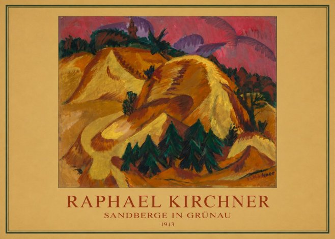 Raphael Kirchner Sandberge in Grünau No3 - Póster