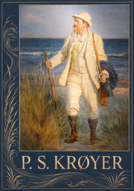 P.S. Krøyer Self-portrait by the Beach No3 - Póster
