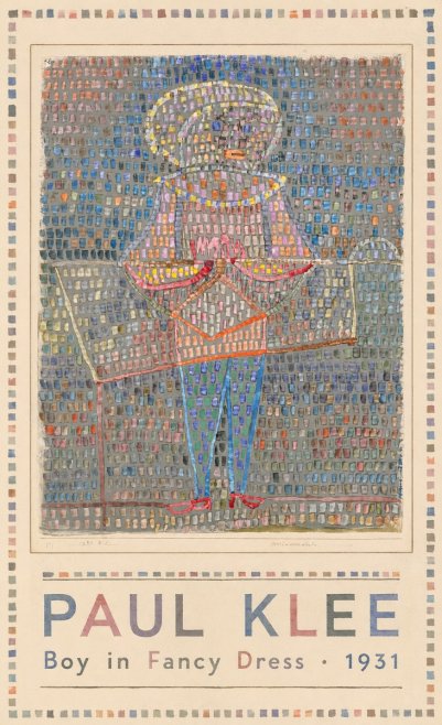 Paul Klee Boy in Fancy Dress No1 - Póster