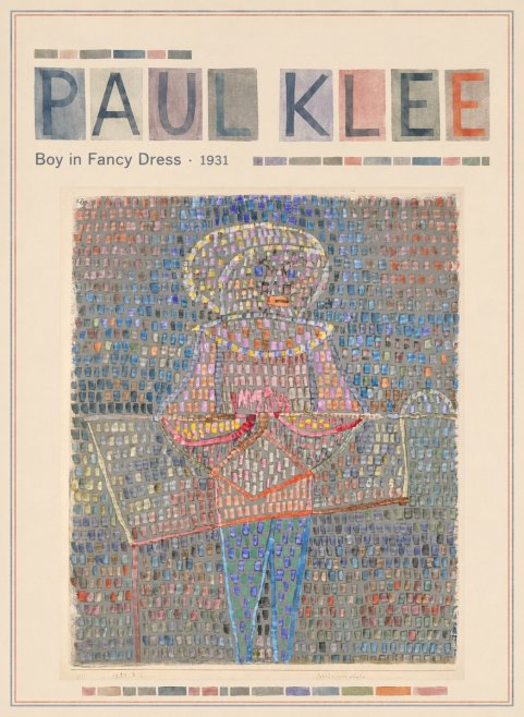 Paul Klee Boy in Fancy Dress No3 - Póster