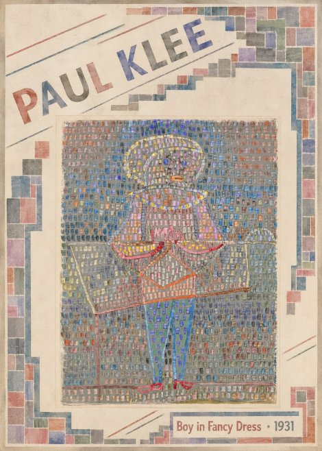Paul Klee Boy in Fancy Dress No5 - Póster