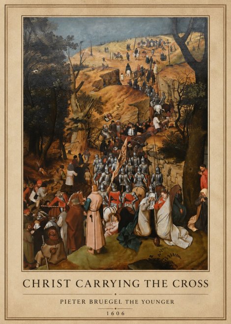 Pieter Bruegel Christ Carrying the Cross I No1 - Póster