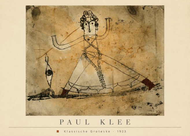 Paul Klee Klassische Groteske No4 - Póster