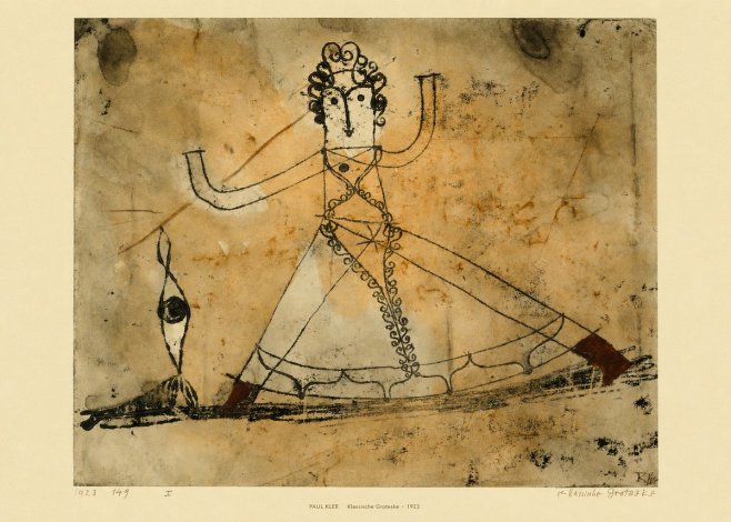 Paul Klee Klassische Groteske No5 - Póster