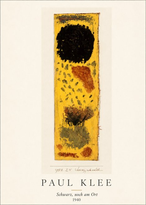 Paul Klee Schwarz, Noch Am Ort No3 - Póster