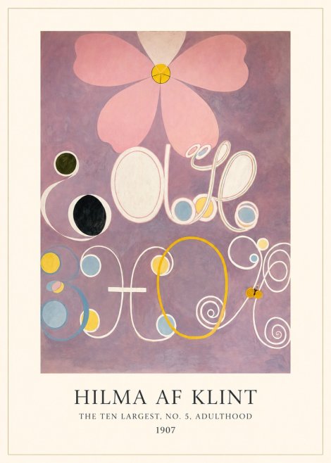 Hilma af Klint The Ten Largest, No. 5, Adulthood No3 - Póster