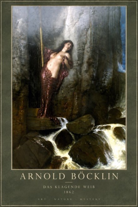 Arnold Böcklin Das Klagende Weib No5 - Póster