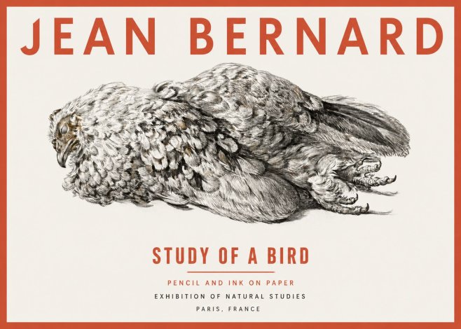 Jean Bernard Study of a Bird I No2 - Póster