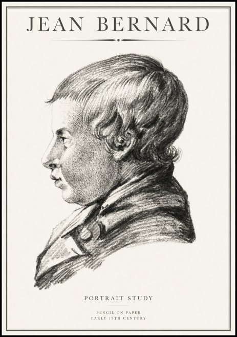 Jean Bernard Portrait Study I No1 - Póster