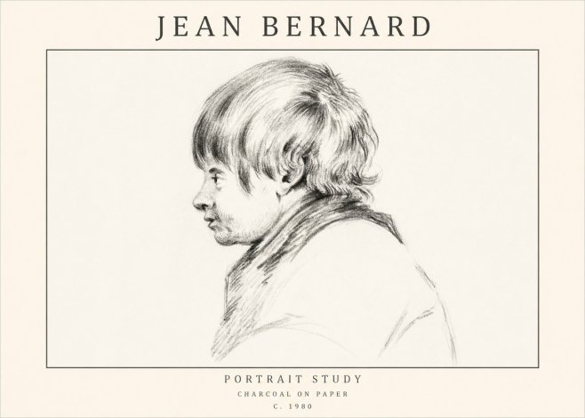 Jean Bernard Portrait Study II No1 - Póster