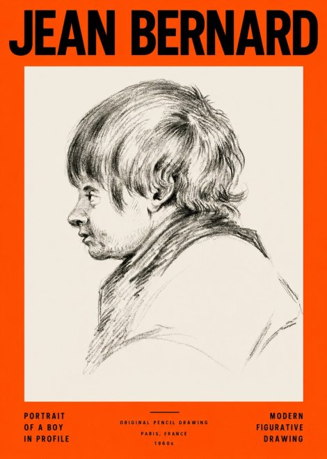 Jean Bernard Portrait Study II No4 - Póster