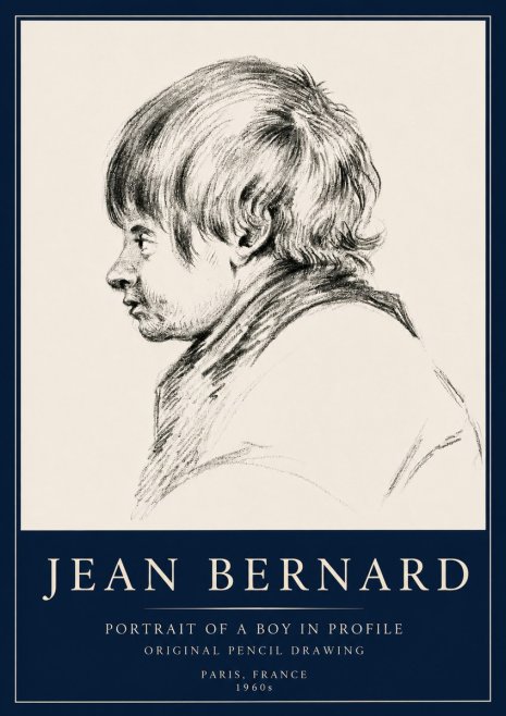Jean Bernard Portrait Study II No5 - Póster