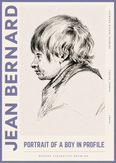 Jean Bernard Portrait Study II No6 - Póster