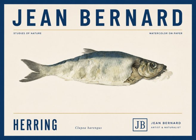 Jean Bernard Herring No5 - Póster