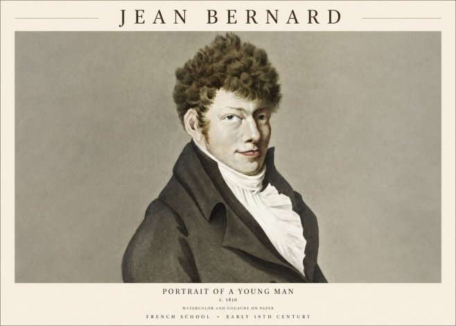 Jean Bernard Portrait of a Young Man No1 - Póster